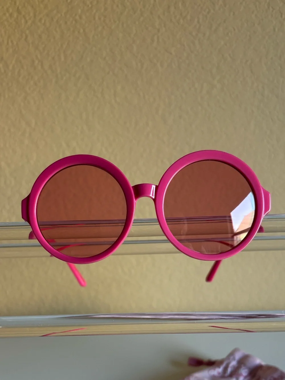 Lele Sadoughi x Barbie Round Pink Kids Sunglasses with Tinted Lenses